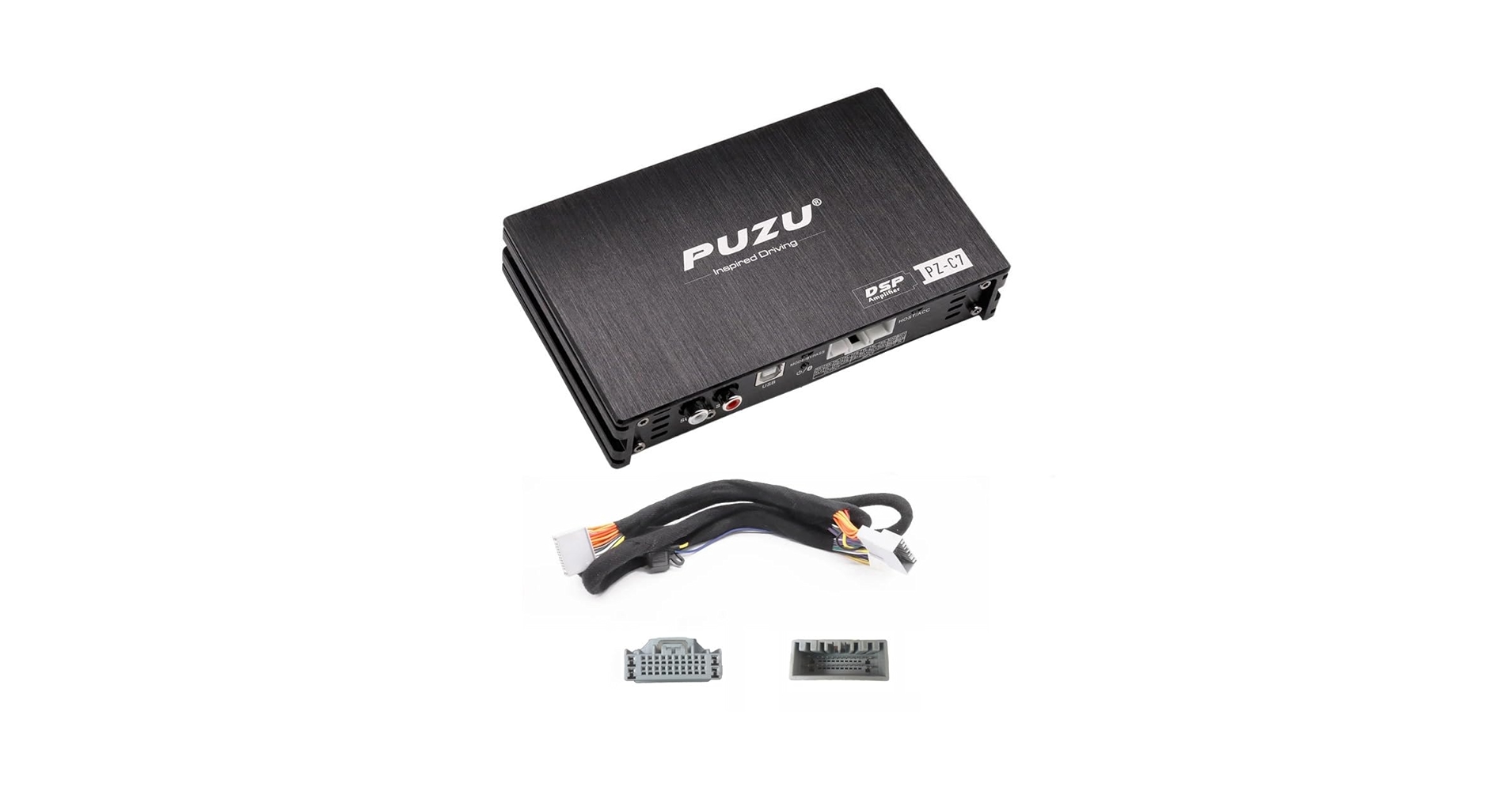 【再々値下げ】【未使用品】PUZU PZ-C7 DSPアンプトヨタ純正ハーネス PUZU PZ-C7 配線ハーネス 4X150W 車 DSP アンプカーラジオ